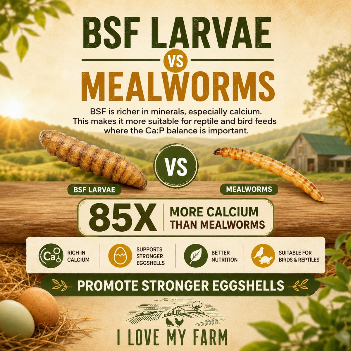 Dried Black Soldier Fly Larvae Chicken Treat R507101
