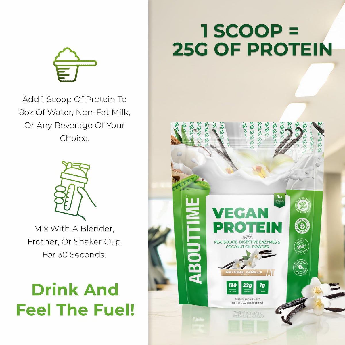 Vegan Protein Powder Vanilla V5545