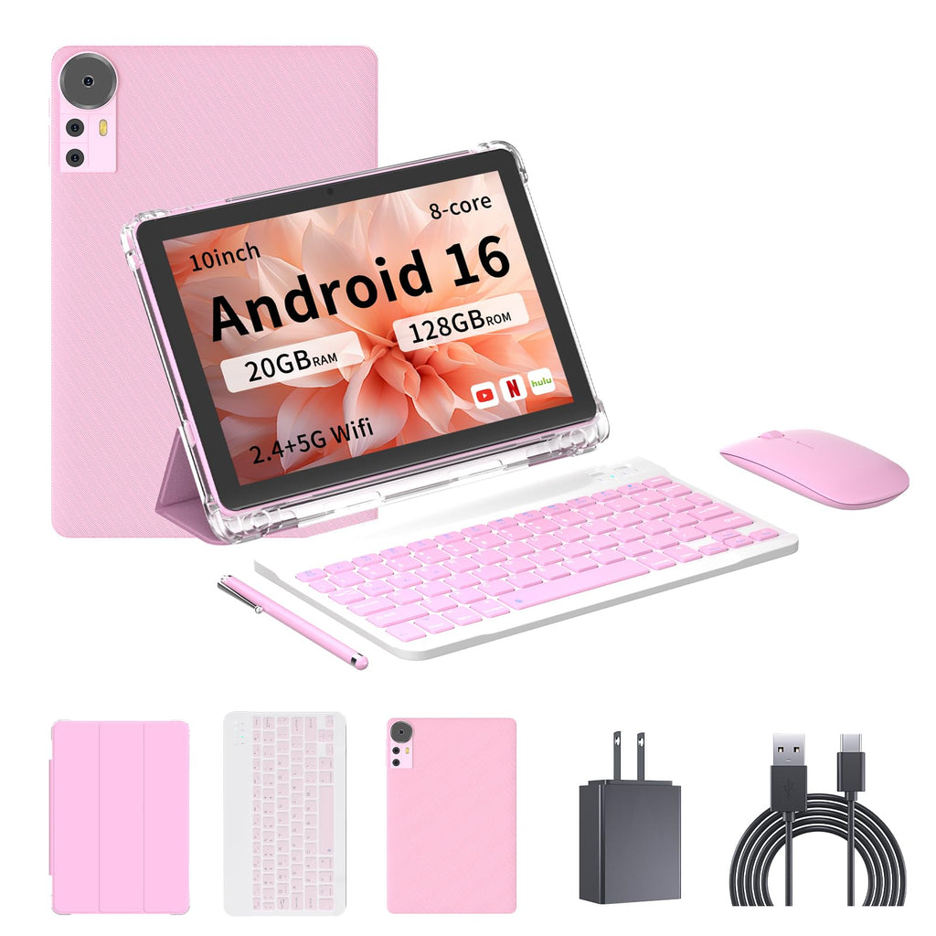 Android 16 10 inch 2 in 1 Tablet with Keyboard P594951