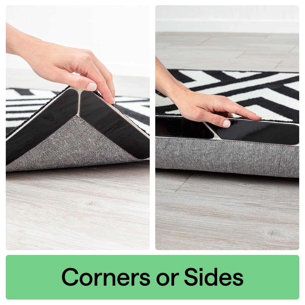 Extra Long Rug Grippers, 8 Pack Black C1967