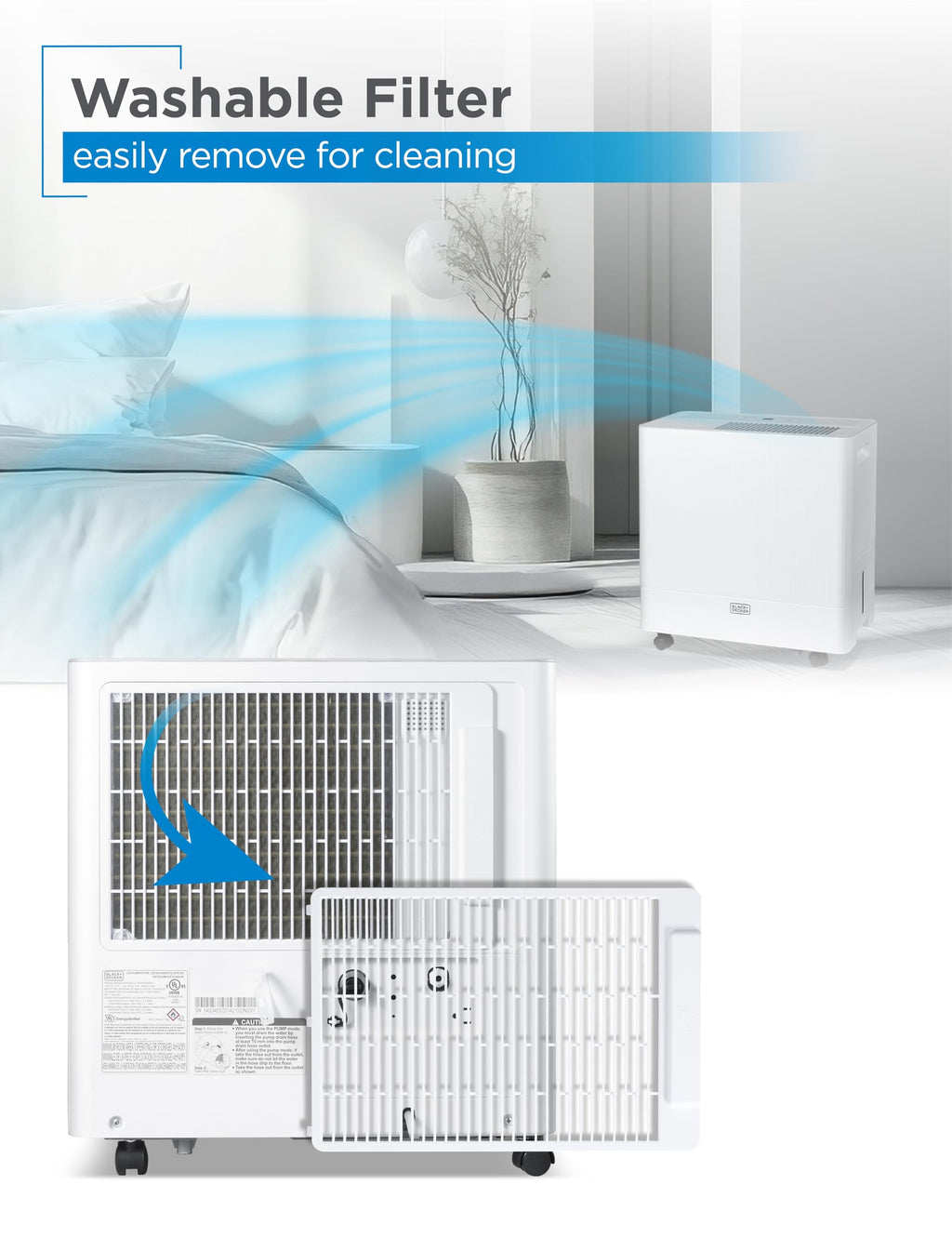 50-Pint Portable Dehumidifier R677