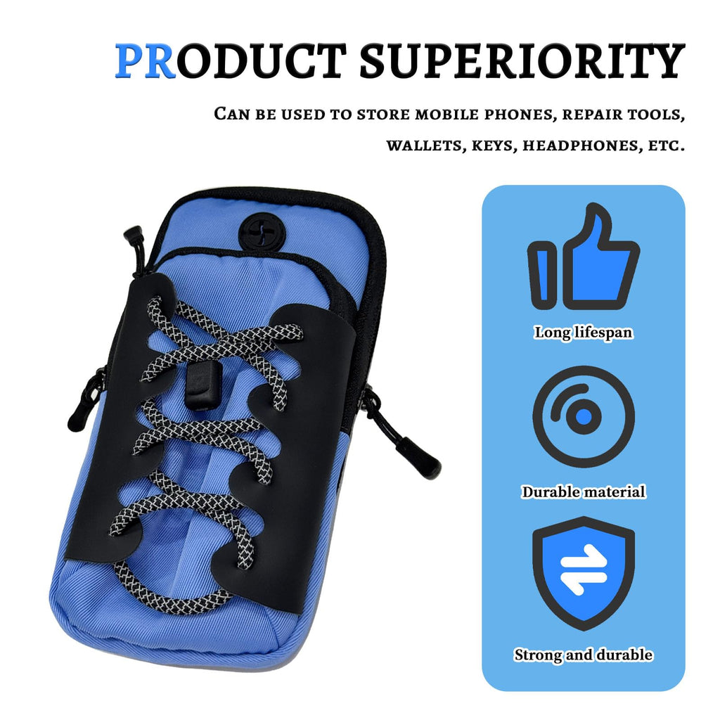 Waterproof Ebike Phone Storage Bag Battery Frame Pouch Blue Y30315