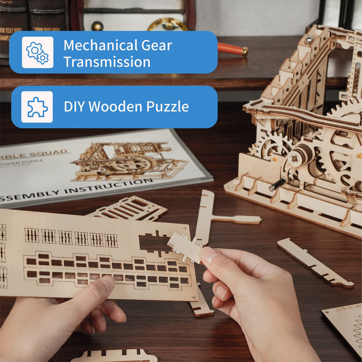 3D Wooden Mechanical Gears Craft Kit A9676