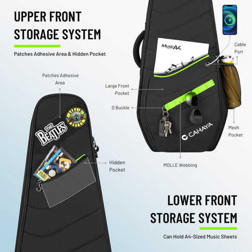 0.47in Thick Padding Electric Guitar Bag T721689