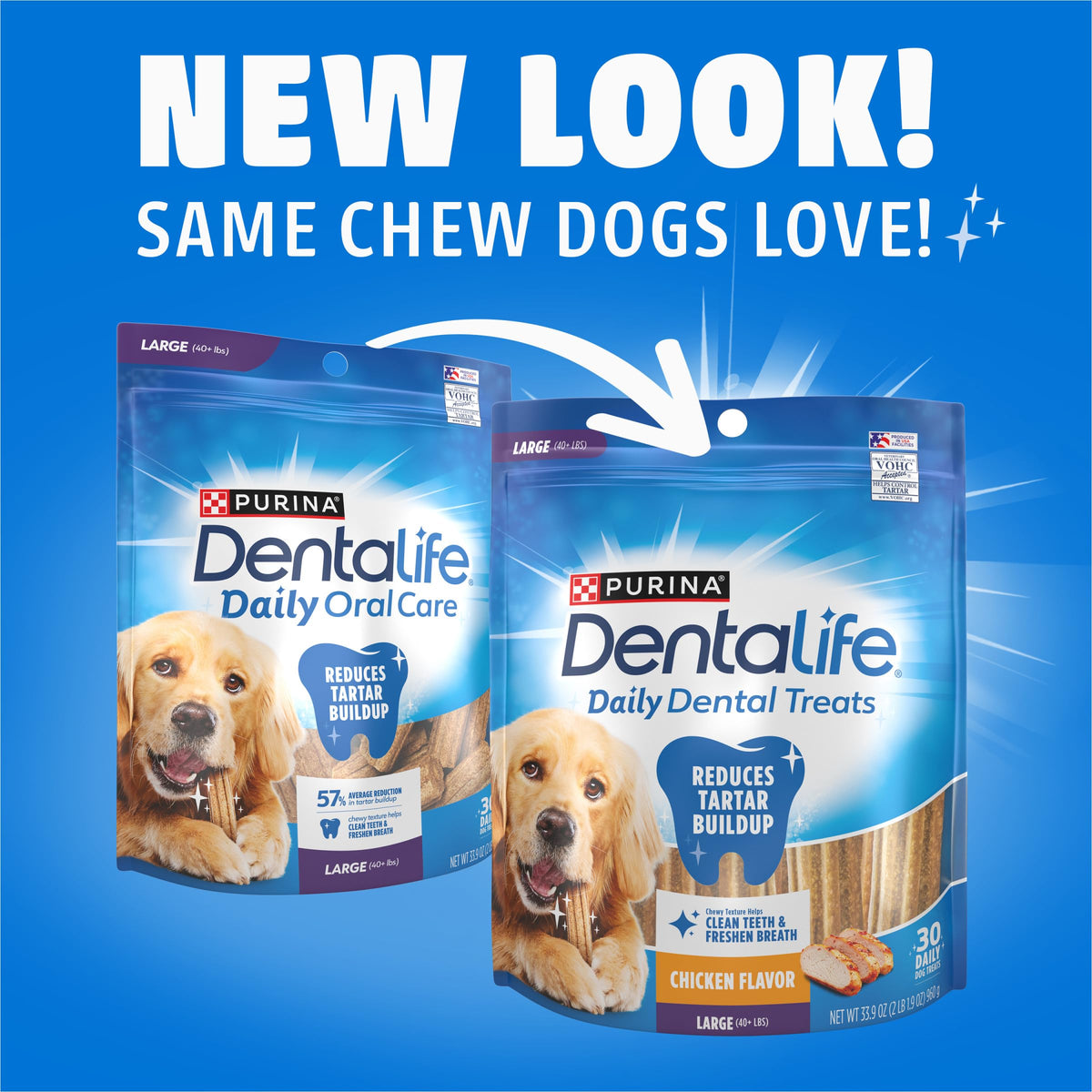 Daily Oral Care Dental Chews for Large Dogs 90 ct T6656
