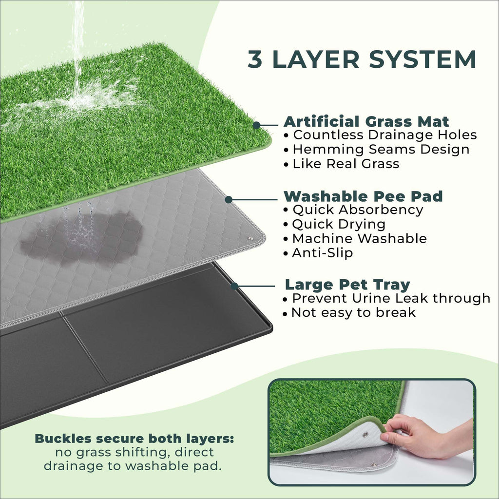 Dog Grass Pad with Tray 34.2"x24" C485
