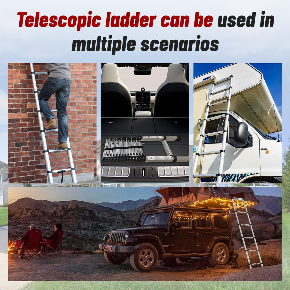 Aluminum Telescopic Ladder M65716