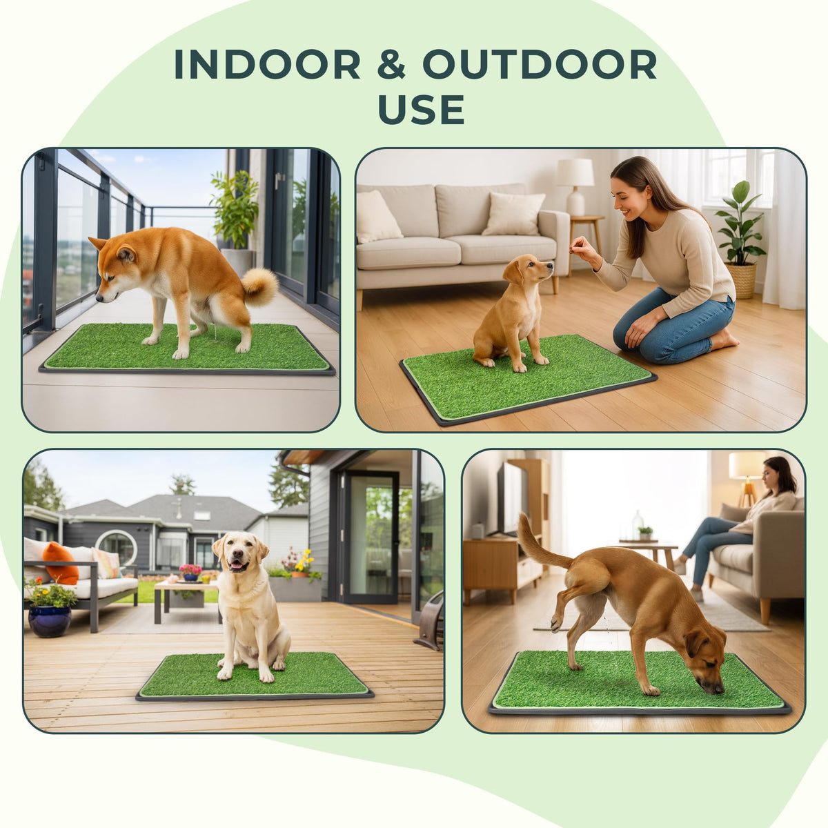 Dog Grass Pad with Tray 34.2"x24" C485