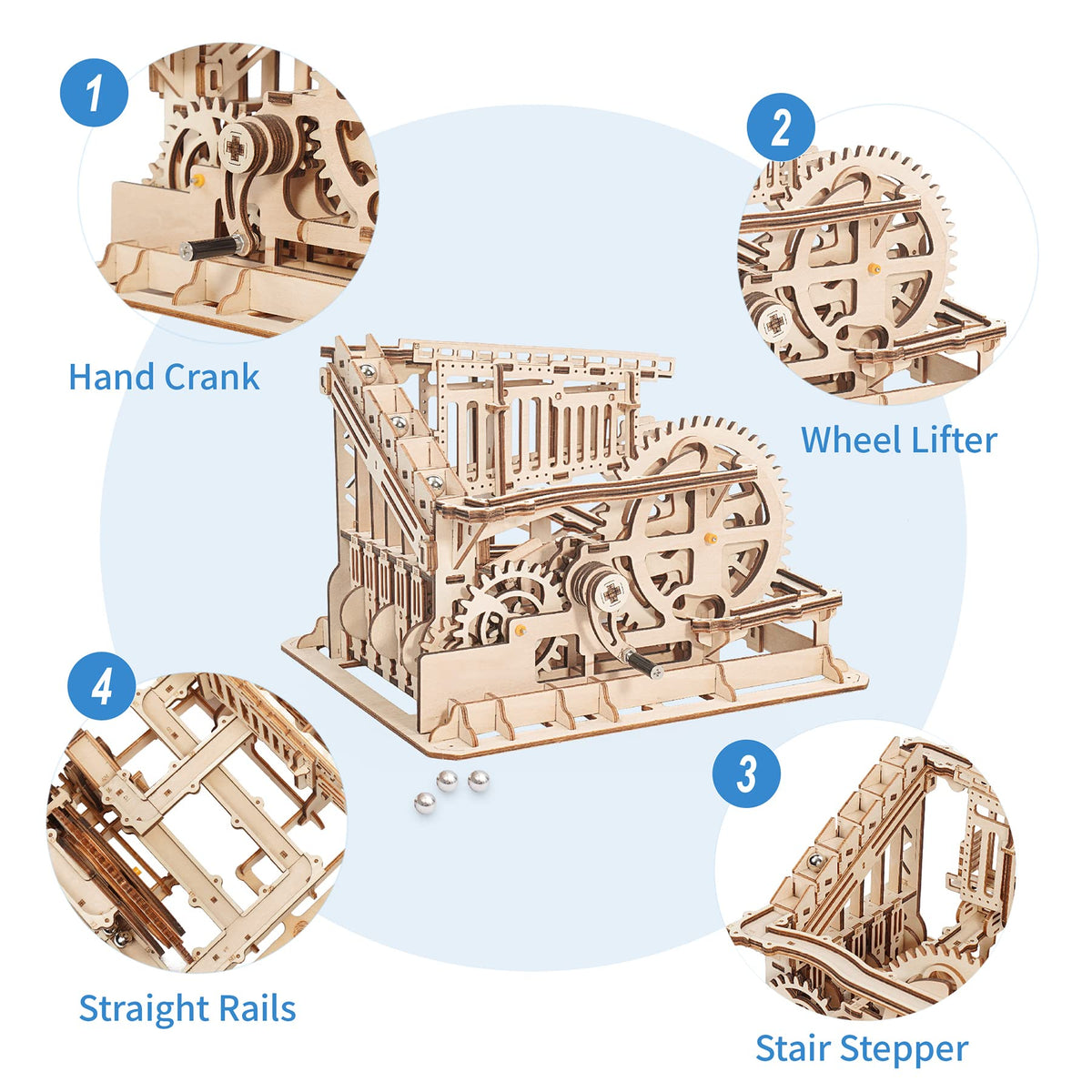 3D Wooden Mechanical Gears Craft Kit A9676