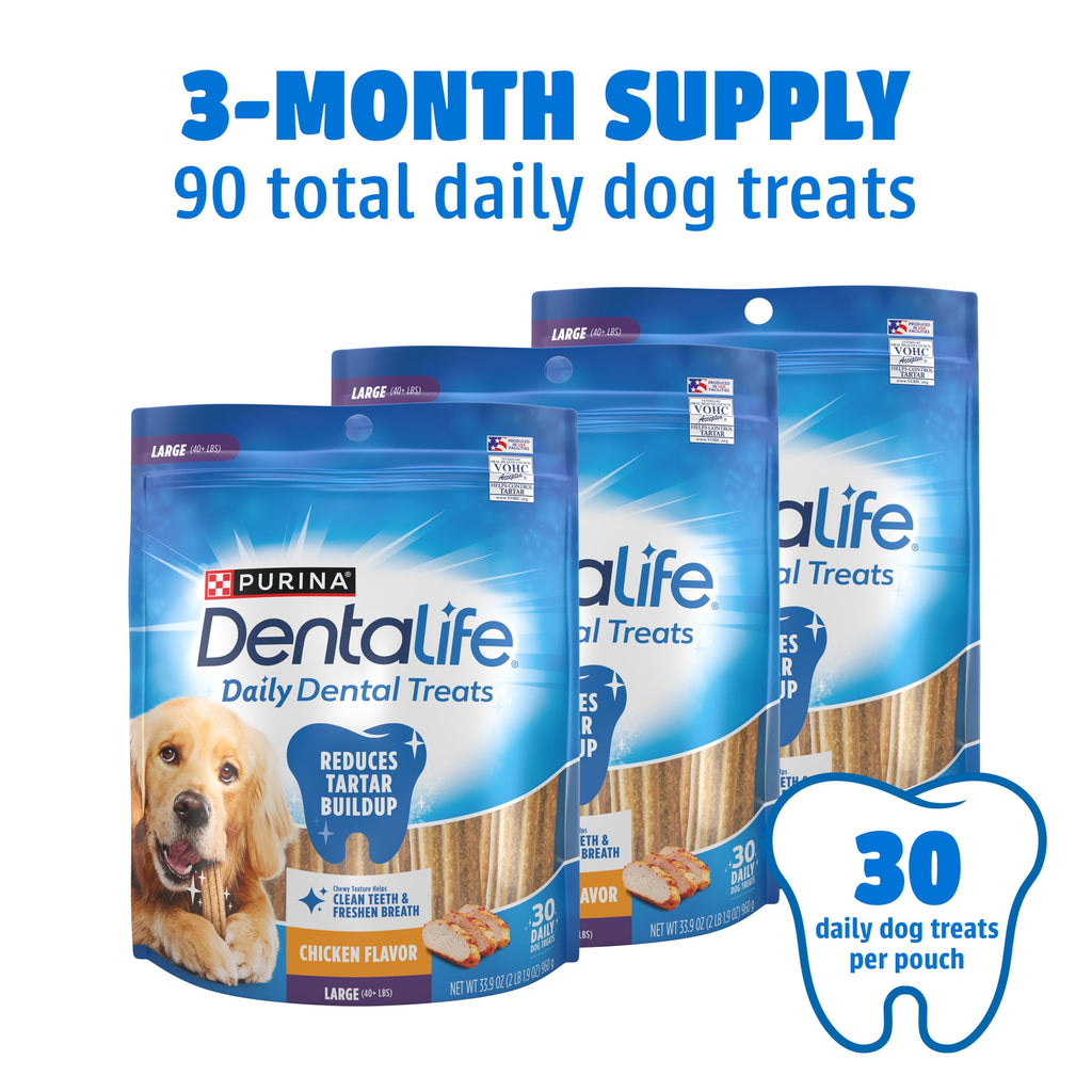 Daily Oral Care Dental Chews for Large Dogs 90 ct T6656