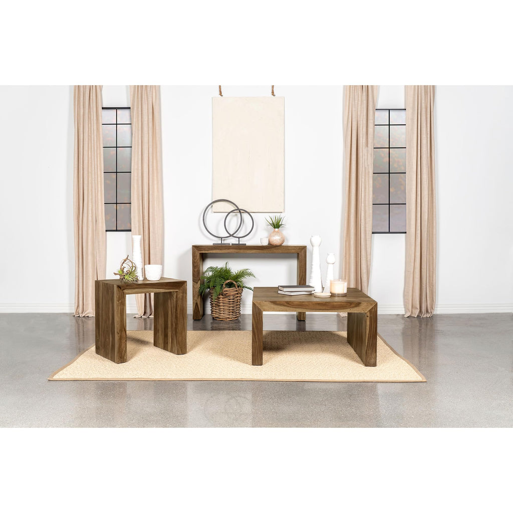 Solid Wood Square Coffee Table 34x34x18 Inches I87454