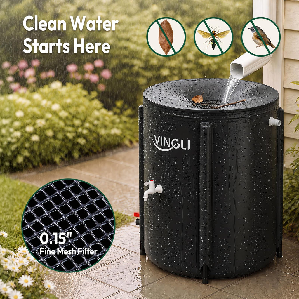 Collapsible 50 Gallon Rain Barrel H673413
