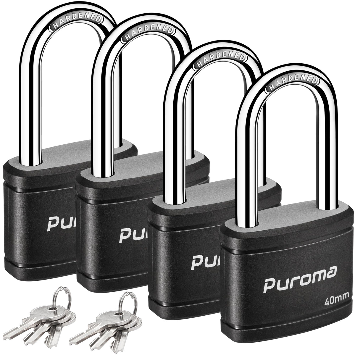 4 Keyed Padlock 6 Keys Alike 40mm R38019