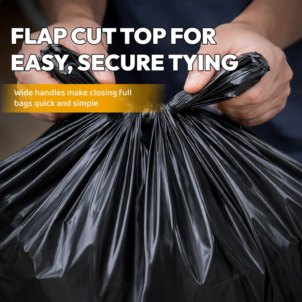 20 Count 42 Gallon 3 Mil Black Contractor Trash Bags P520668