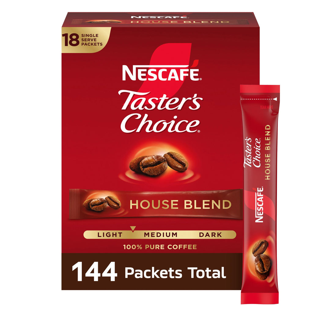 Instant Coffee Packets Light Medium Roast 144 Packets A4420