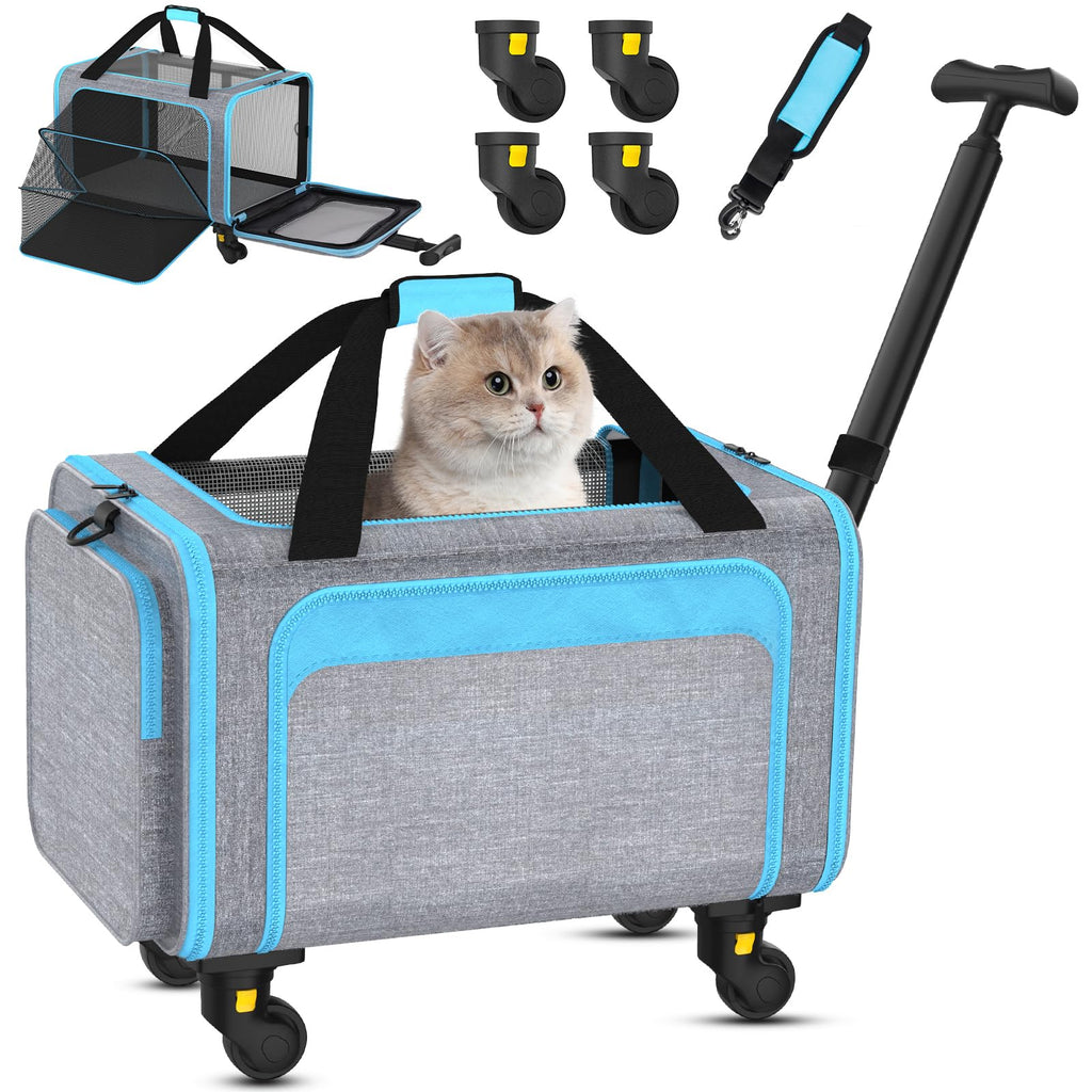 Pet Carrier with Wheels 18x11x11 T832