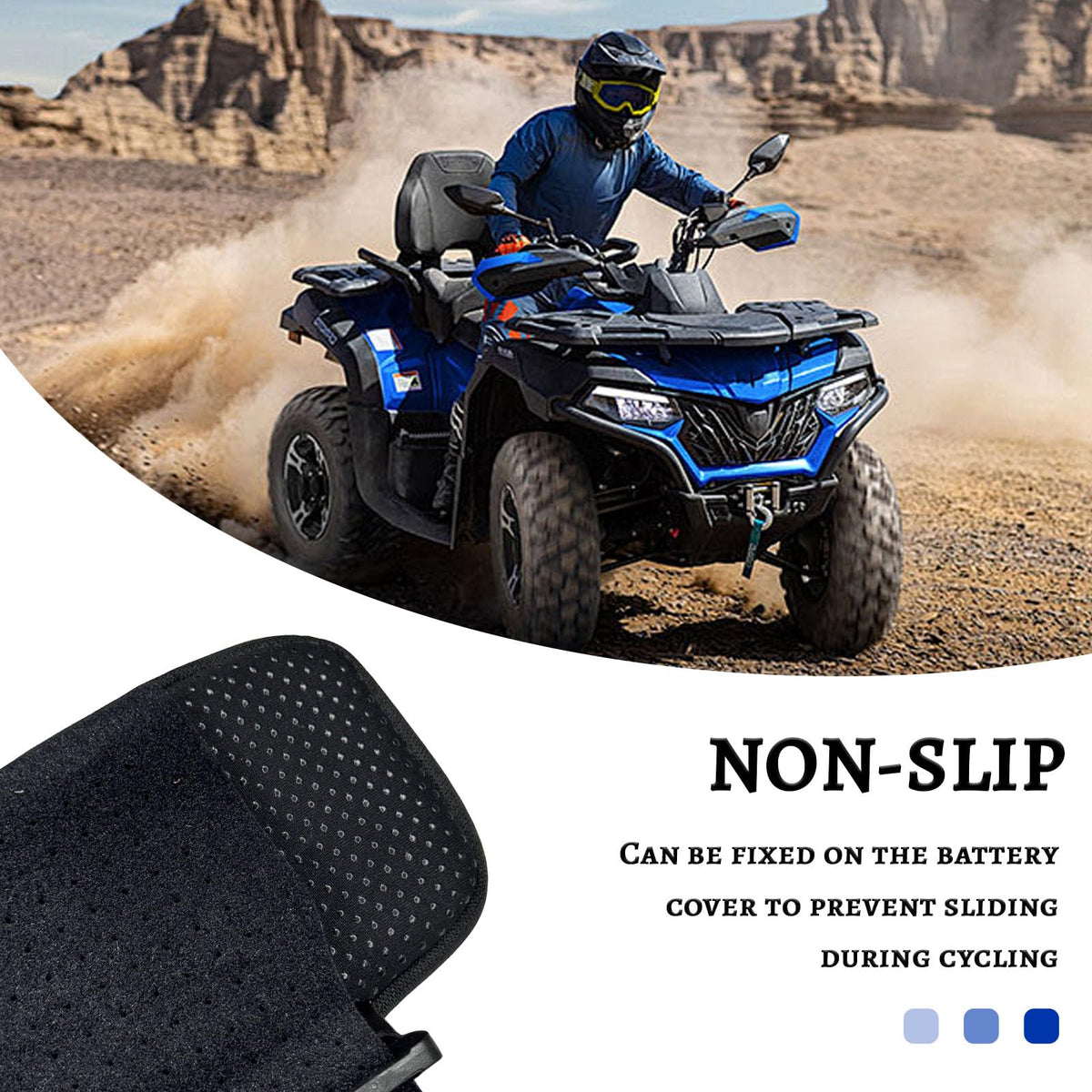 Waterproof Ebike Phone Storage Bag Battery Frame Pouch Blue Y30315