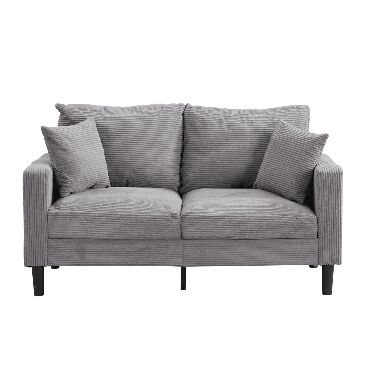 Light Gray Upholstered 2 Seat Loveseat Sofa A85970