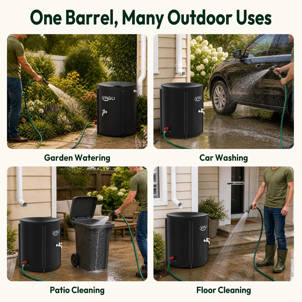 Collapsible 50 Gallon Rain Barrel H673413