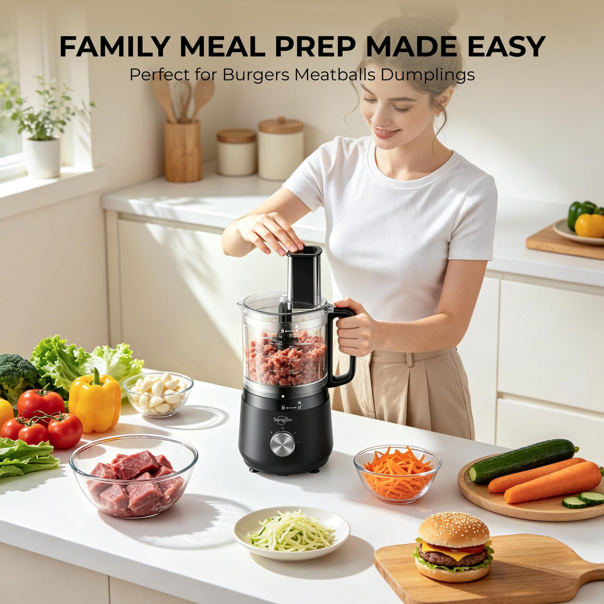 400W 4-Cup Mini Food Processor C24093