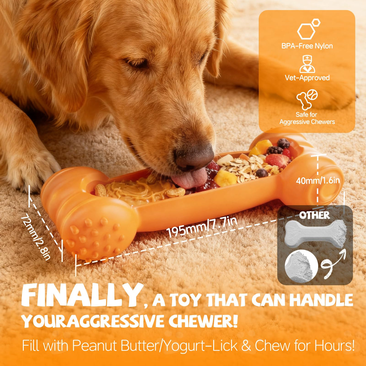 2-Pack Slow Feeder Chew Toy B58944