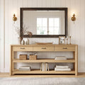 Oak Console Table with Storage Drawers Q217