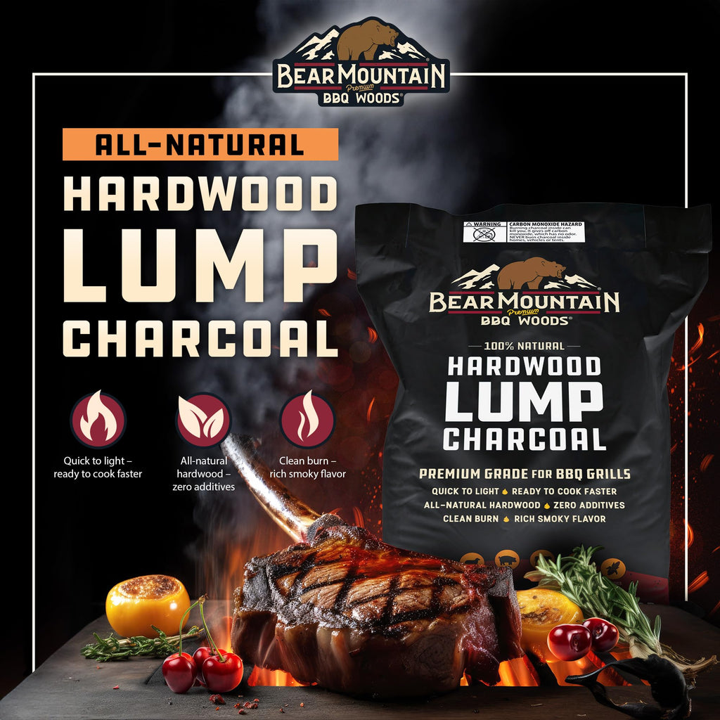 4 Pack Hardwood Lump Charcoal 16 Pounds G660885