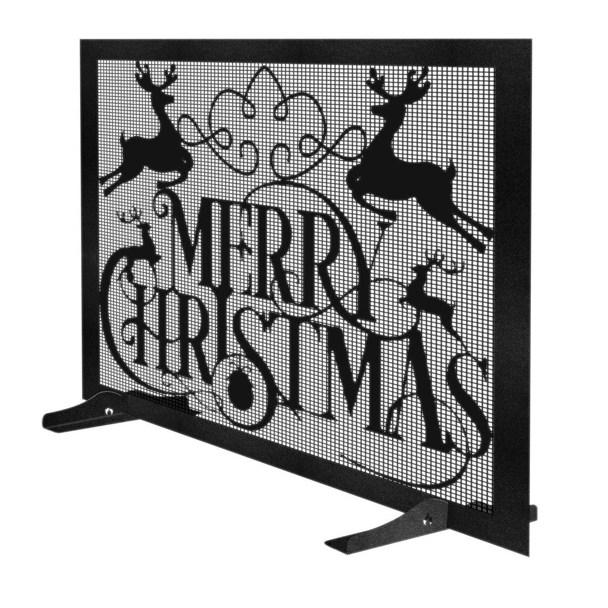 Christmas Fireplace Screen B8525