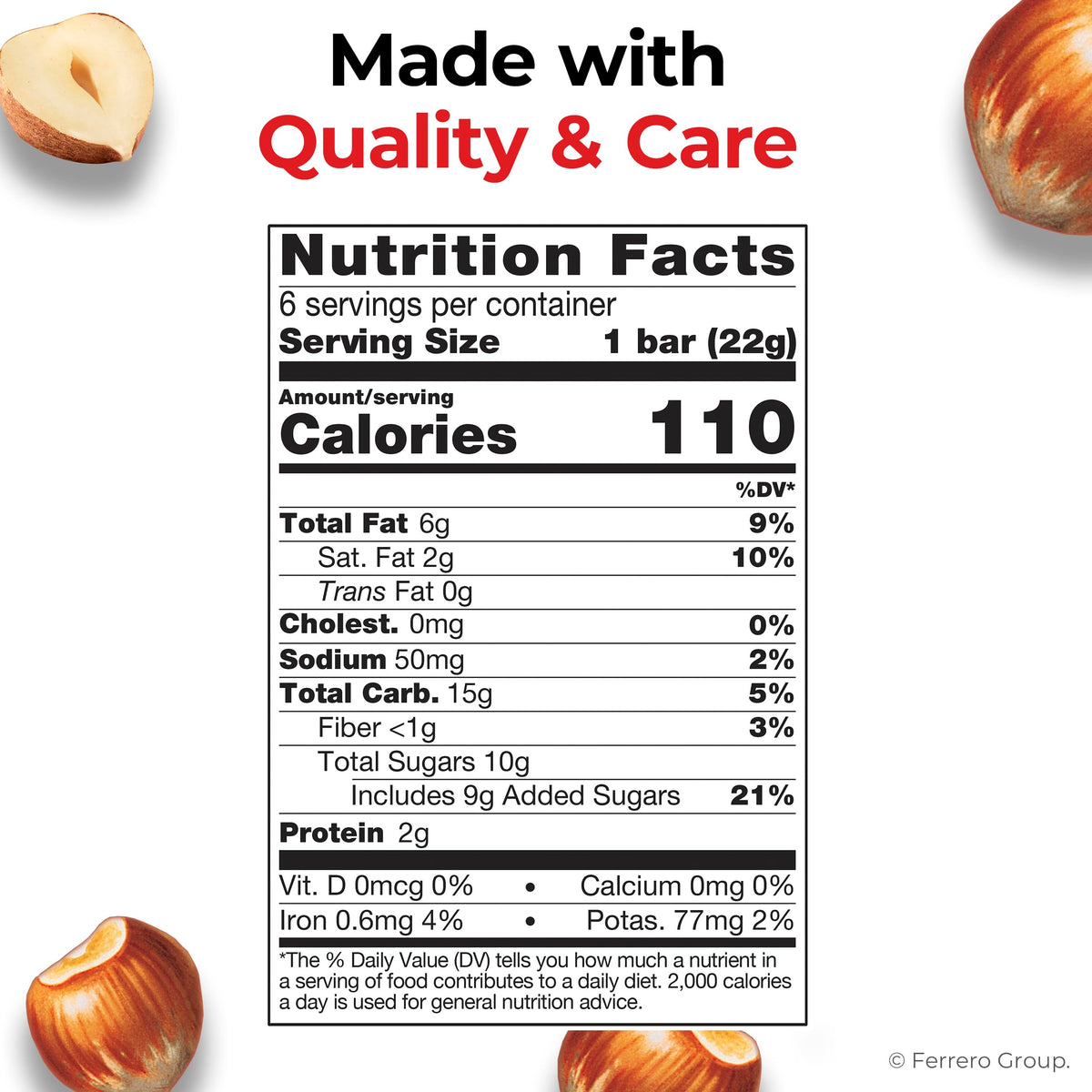 Hazelnut Spread Wafer Bars 1.55 oz 16 Packs O9768