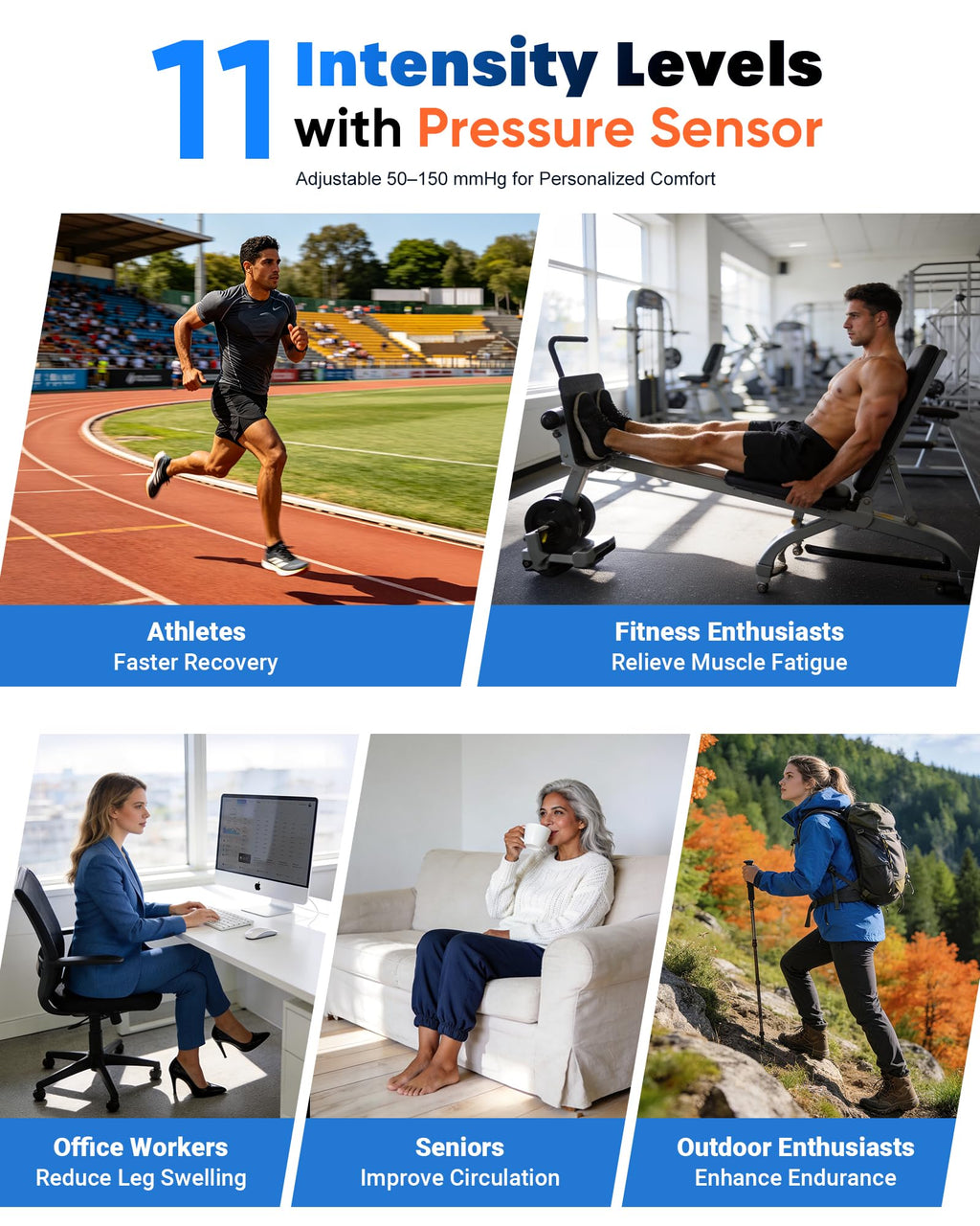 Air Compression Leg Massager with Heat P33615