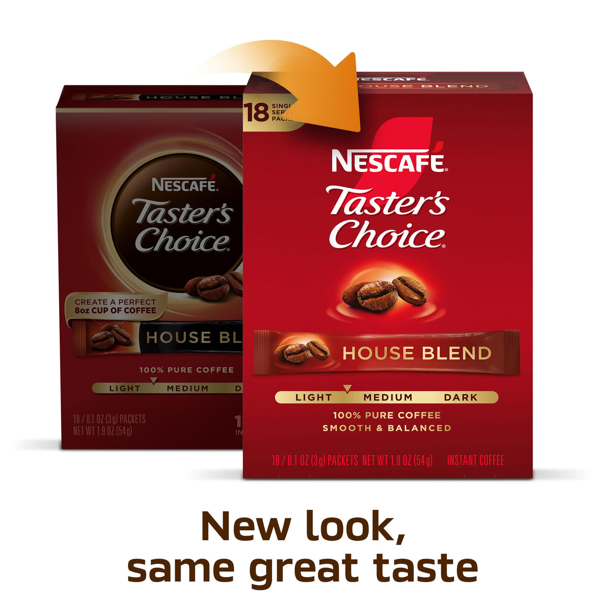 Instant Coffee Packets Light Medium Roast 144 Packets A4420