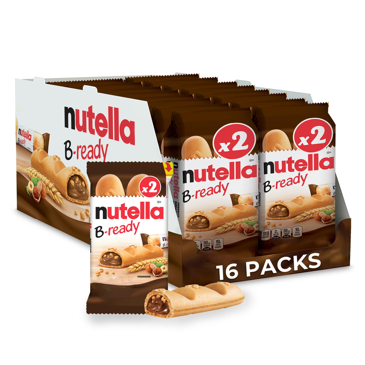 Hazelnut Spread Wafer Bars 1.55 oz 16 Packs O9768