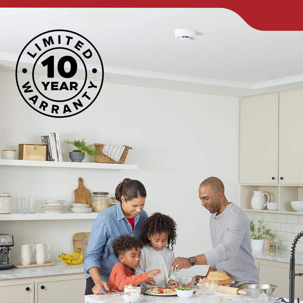 Smoke Detector, 10-Year Battery Powered, 85 dB Alarm, 1 Pack F816