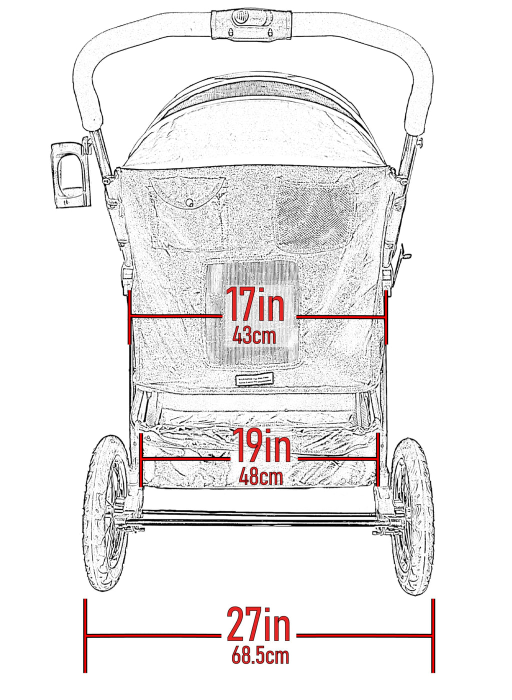 Extra Large Pet Stroller M814