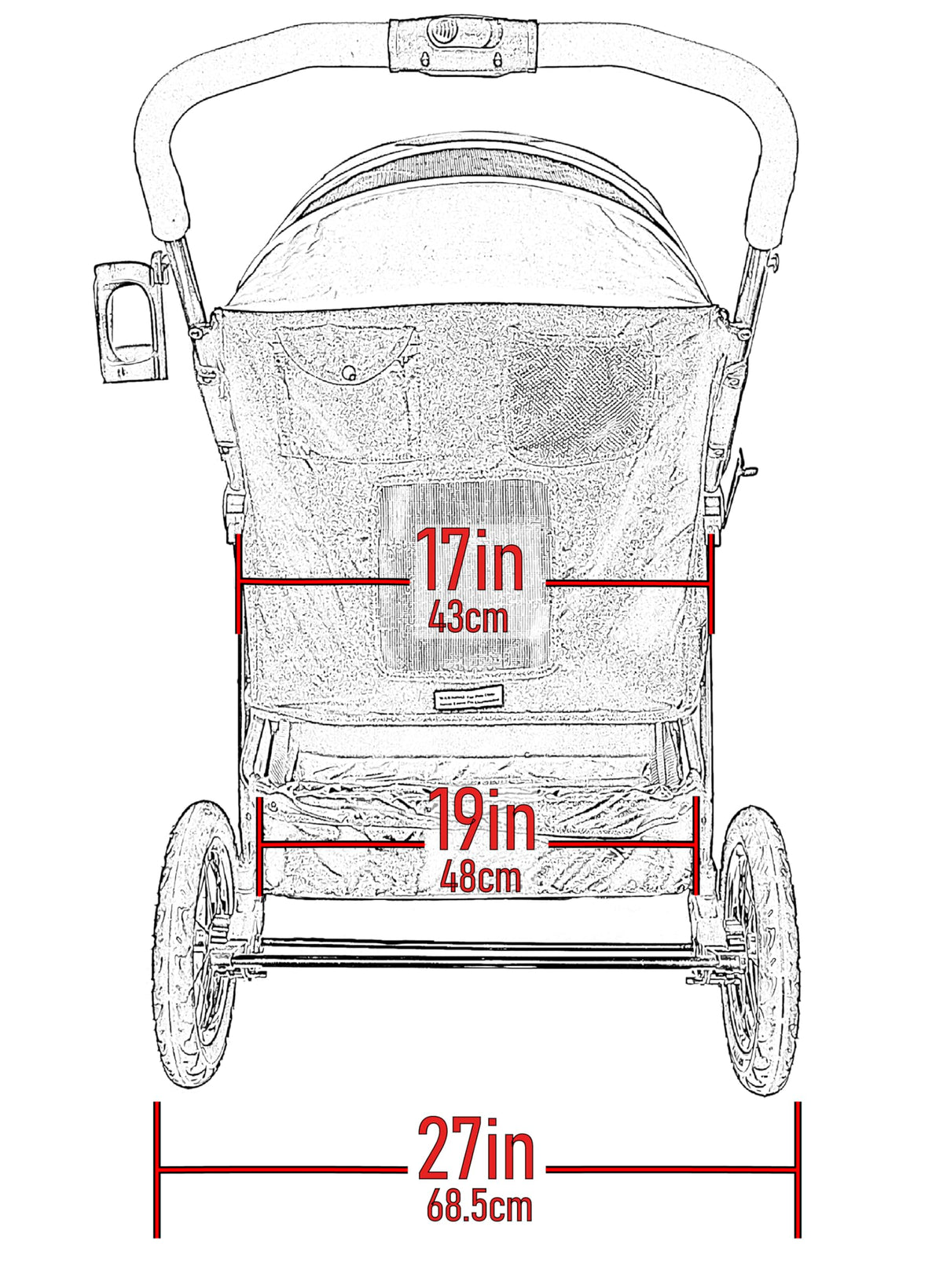 Extra Large Pet Stroller M814