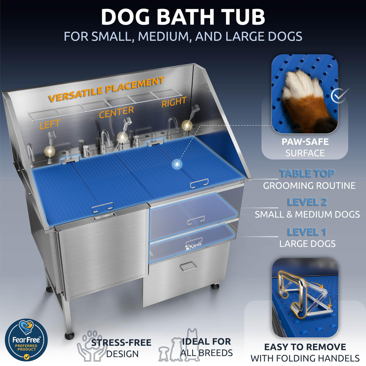 304 Stainless Steel Pet Wash Sink I729510