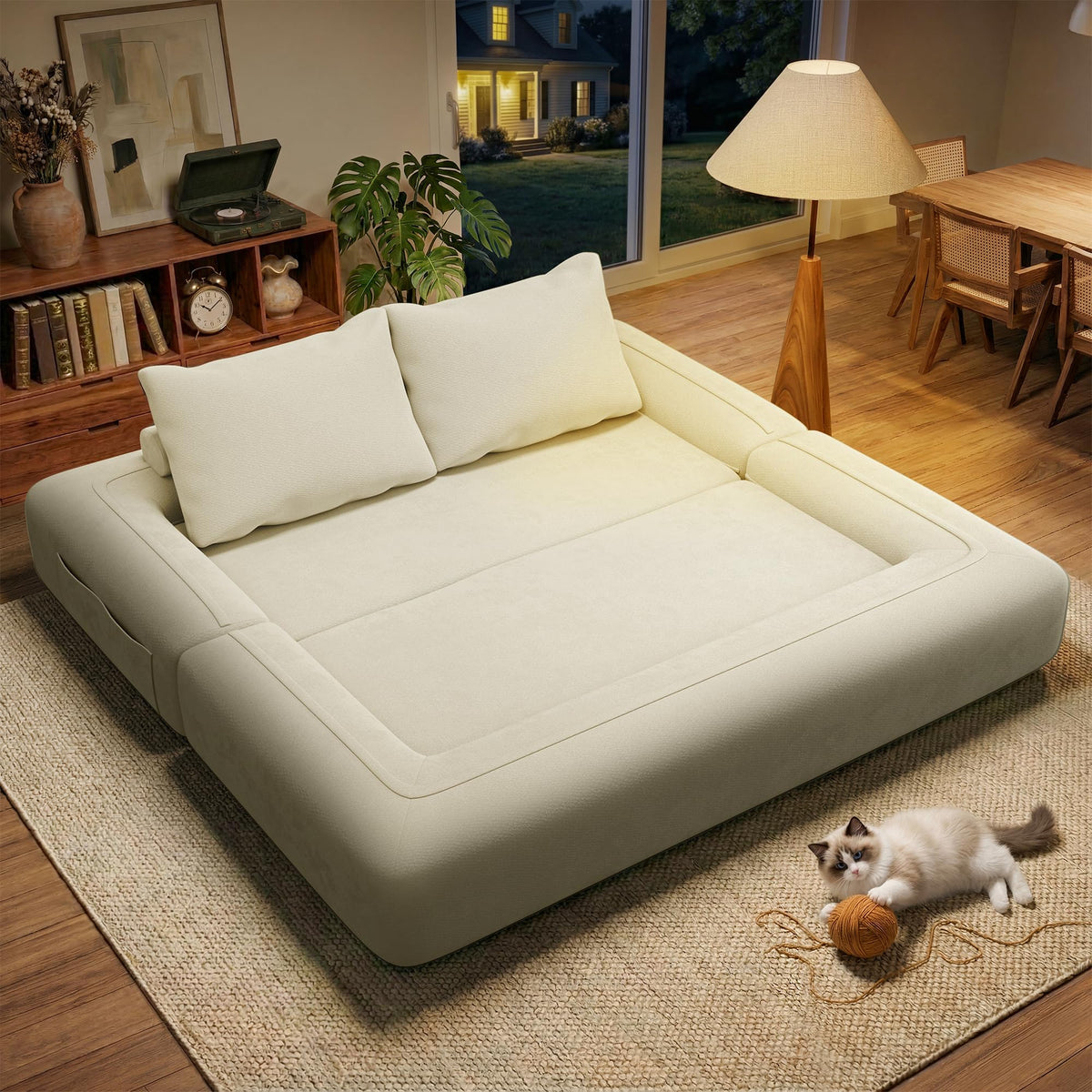 75'' Convertible Sofa Bed Queen I8342