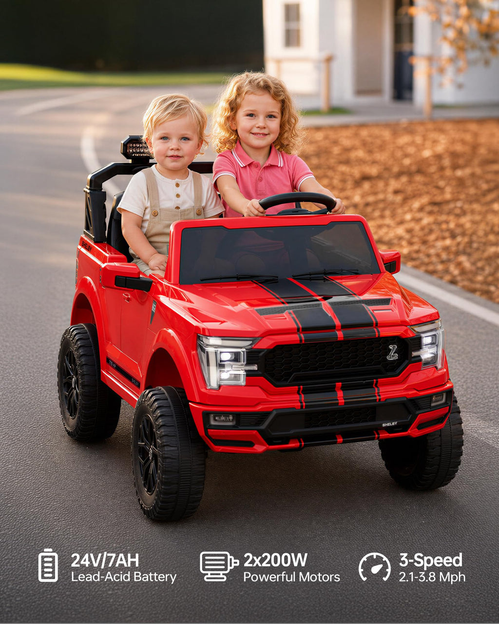 24V 2 Seater Ride on Toy Electric Car C137310