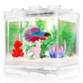 0.6 Gallon Betta Fish Tank Aquarium Kit with LED Lighting V6677