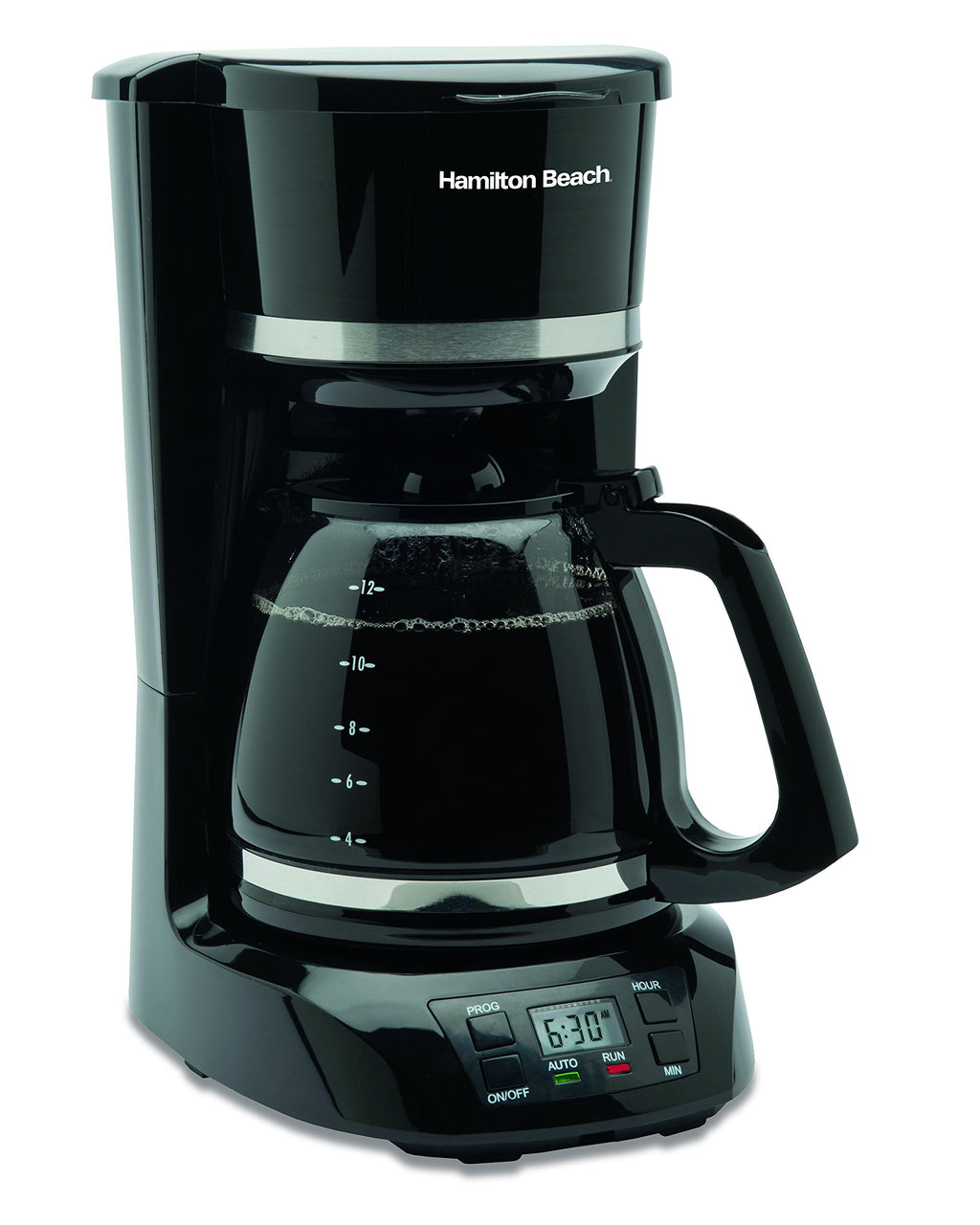 12 Cup Programmable Coffee Maker with Glass Carafe, Black J800805
