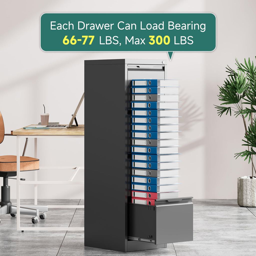 4 Drawer Metal File Cabinet with Lock Y5953