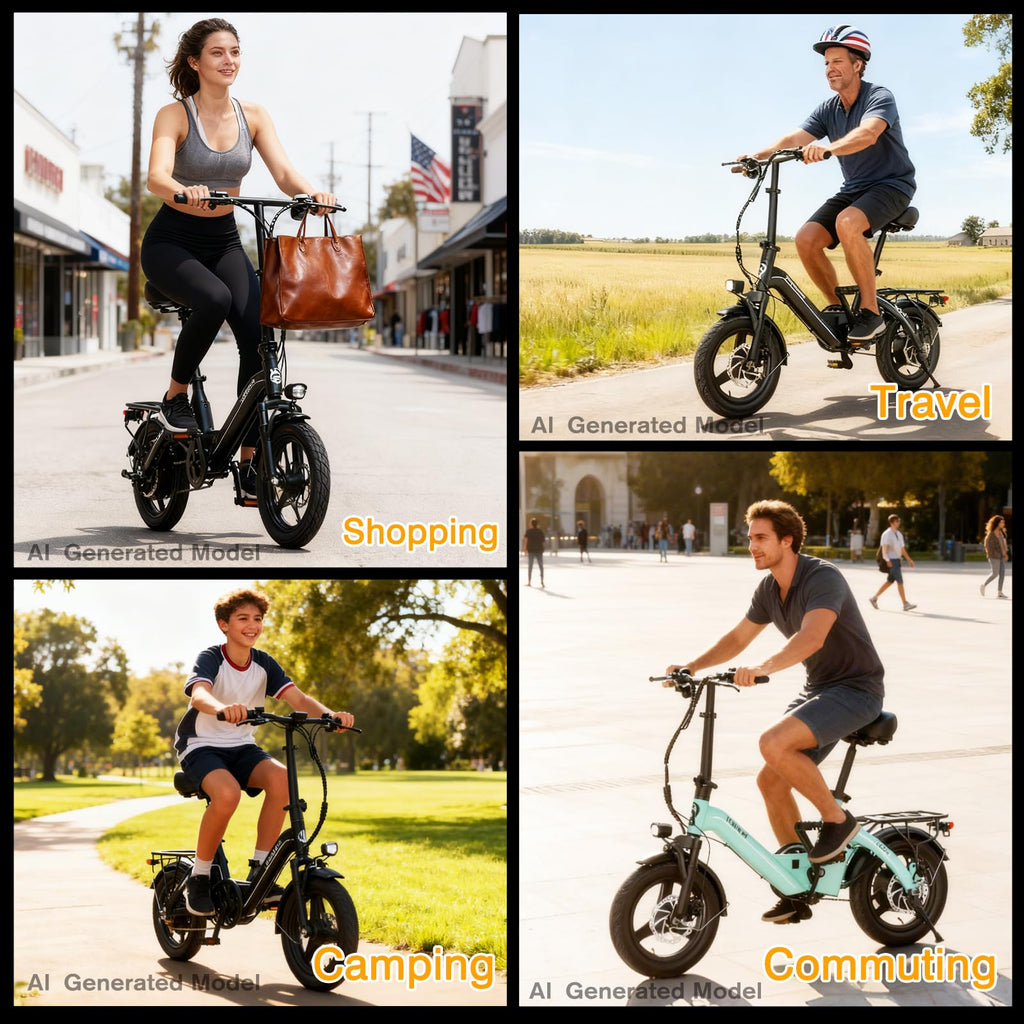 Folding Electric Bike 400W 36V 10Ah 14" A7925