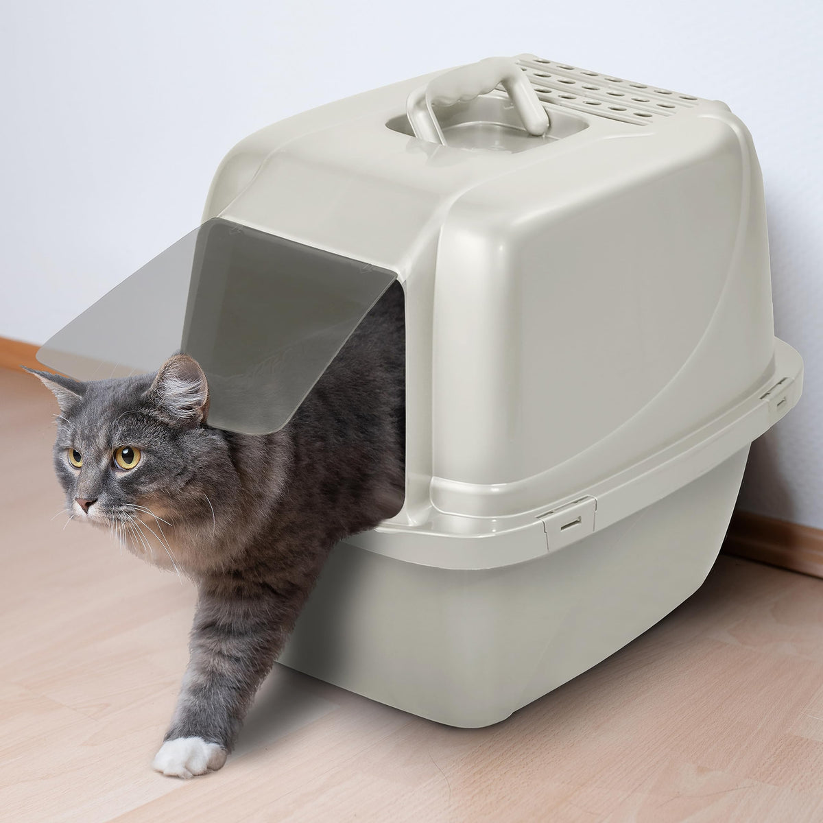 Large Enclosed Hooded Cat Litter Box N485