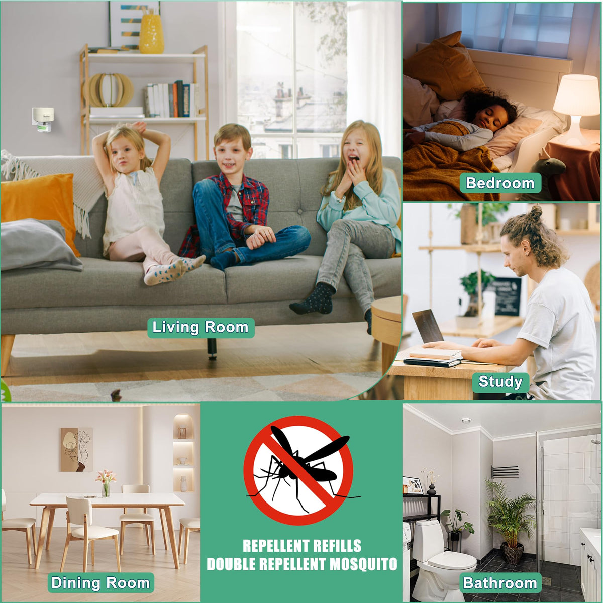 Electronic Mosquito Repellent Plug in with 280 Hr Refills O808575