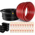1/0 Gauge Battery Cable Kit 40ft Red/Black CCA Wire I815218