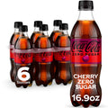 Cherry Soda Soft Drink Bottles, 16.9 fl oz, 6 Pack W432216
