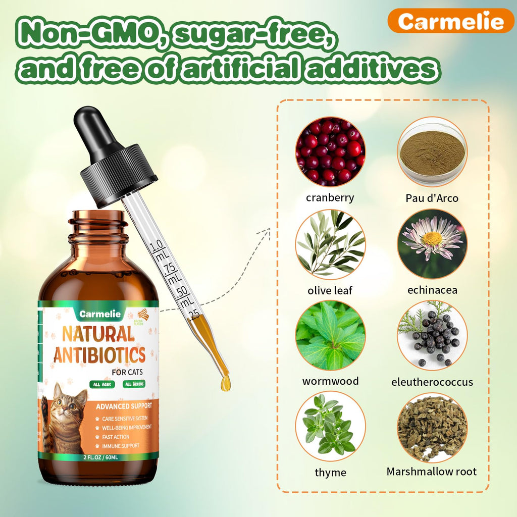 2 fl oz Natural Antibiotics for Cats S83426