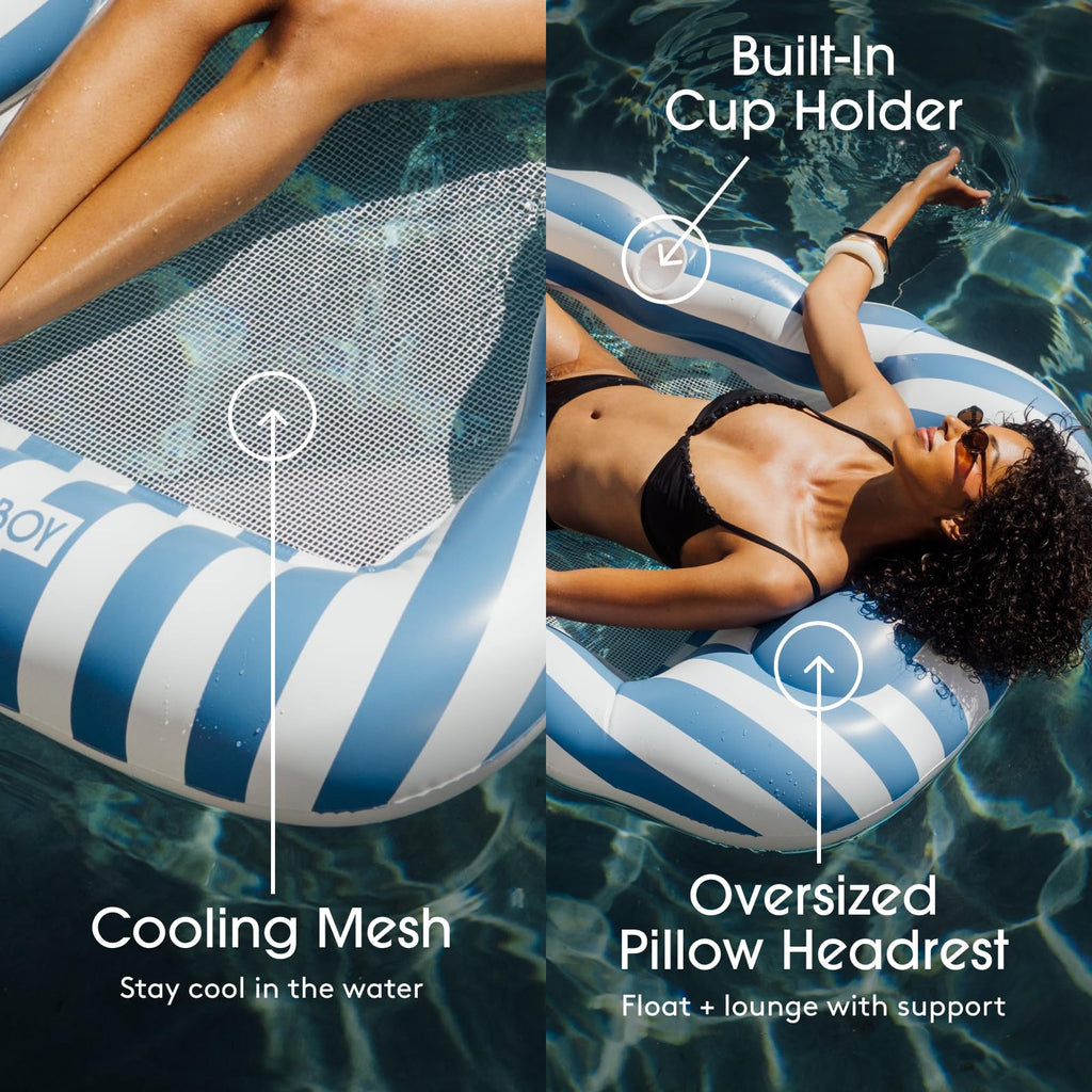 Striped Mesh Pool Lounger W7273