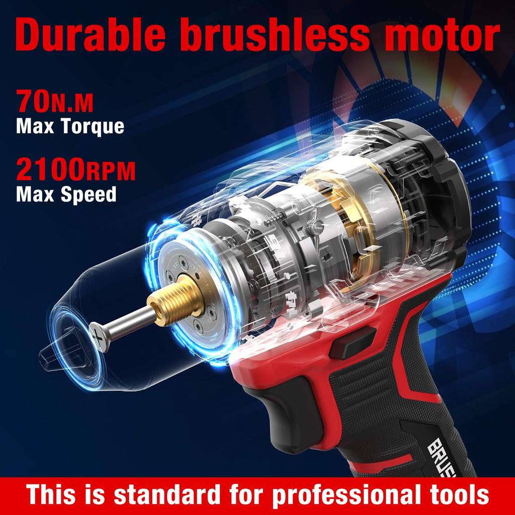 20V Cordless Drill Driver Kit with 2 Batteries F288754