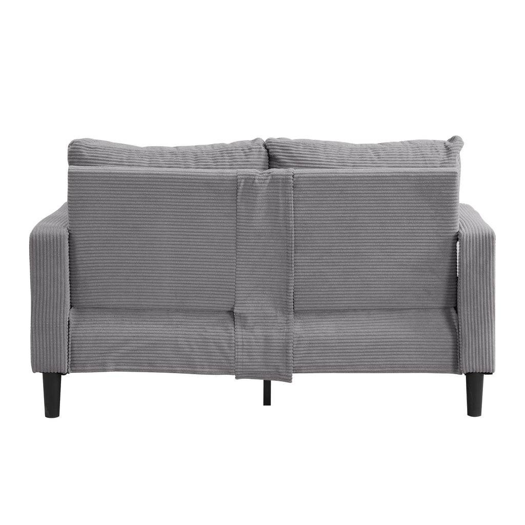 Light Gray Upholstered 2 Seat Loveseat Sofa A85970